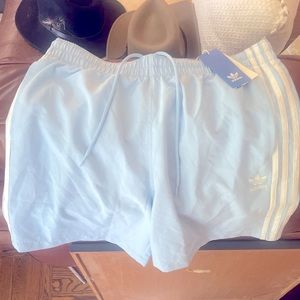 Adidas Powder Blue 3 Stripe Swim Trunks/Shorts NWT